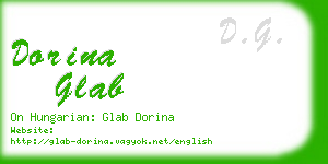 dorina glab business card